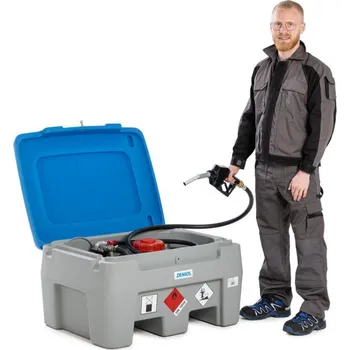 Palivová nádrž Mobilní naftová nádrž PolyMove 150, z polyethylenu, čerpadlo 24 V, objem 150 l, průtokoměr, bez víka