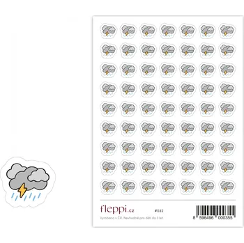 Fleppi Samolepky Bouřka