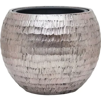Květináč Baq Opus Hammered Globe Silver Ø 60 cm / V 43 cm