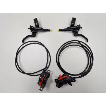 Brzda na kolo přední+zadní čtyřpístková hydraulická kotoučová brzda DEORE BLM6100+BRM6120 SMBH90/1700mm+1000mm