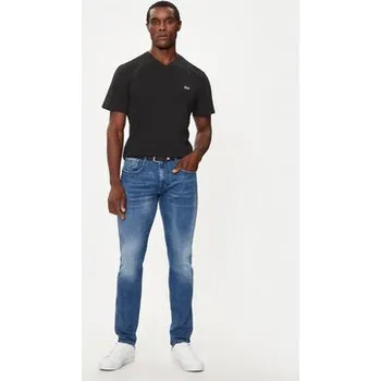 Pánské tričko Lacoste T-Shirt TH5077 Černá Regular Fit 2