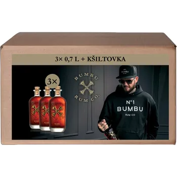 Rum Set Bumbu 3x0,7l + kšiltovka
