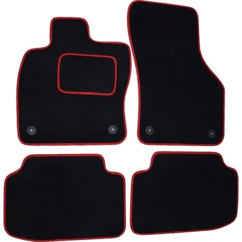 autokoberec Textilní koberce Seat Ibiza od 2017- / 2019- černo červené