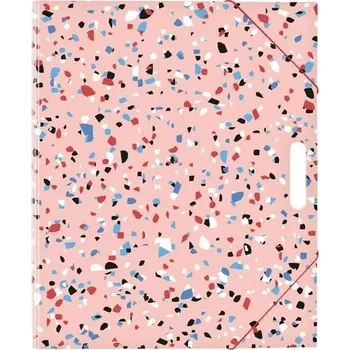 Složka na výkresy A4 terrazzo růžová