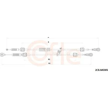 Tažné lanko, ruční převodovka COFLE 2CB.ME005