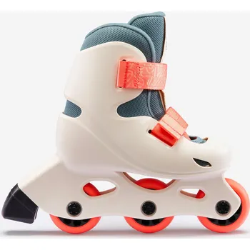 Kolečkové brusle OXELO Dětské brusle Learn 100 26/28 26/28 BÉŽOVÁ|ORANŽOVÁ|RŮŽOVÁ|ZELENÁ