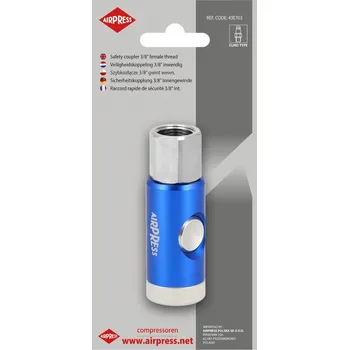 Příslušenství ke kompresoru Rychlospojka 3/8" vnitřní závit, Airpress 43E703