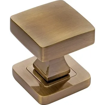 Dveřní kování Koule čtvercová bronz GKPAS Pevná