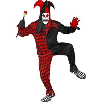 Karnevalový kostým Ďábelský klaun, pánský kostým - L
