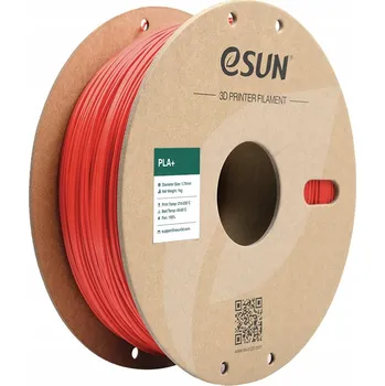 Filament ESun PLA+ Filament červený 1.75mm 1kg papírová cívka