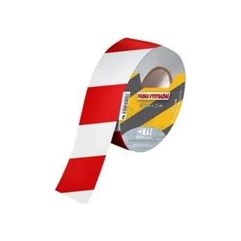 Lepicí páska páska výstražná 75mmx500m ČRV-BÍ