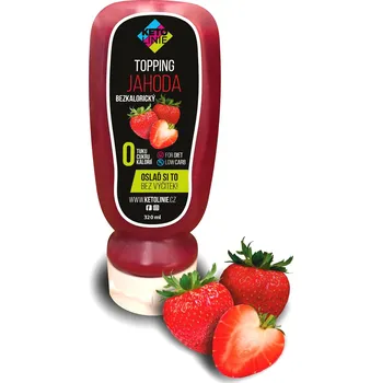 Keto dieta Ketolinie Topping jahodový 320ml