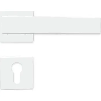 Dveřní kování KWADRO PZ klika na dveře bílá Bílá