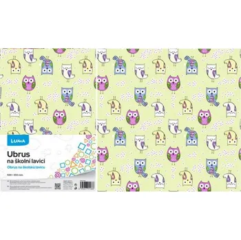 LUMA Ubrus na školní lavici 50 x 65 cm, sova