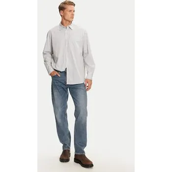 Pánská košile Jack & Jones Košile Bill 12227661 Bílá Loose Fit XL