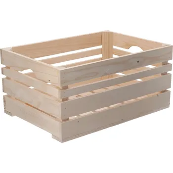 Úložný box Dřevěná bedýnka 46 x 32 x 22 cm