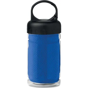 Termohrnek Láhev z PET s ručníkem Fris, královsky modrá