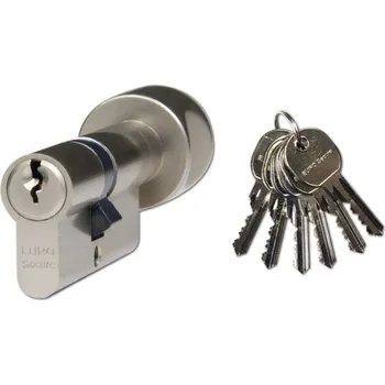 Vložka do dveří EURO Secure vložka s Knoflíkem 30/35K mm