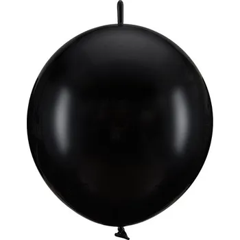 PartyDeco Spojovací balónky pastelové černé 28 cm 20 ks