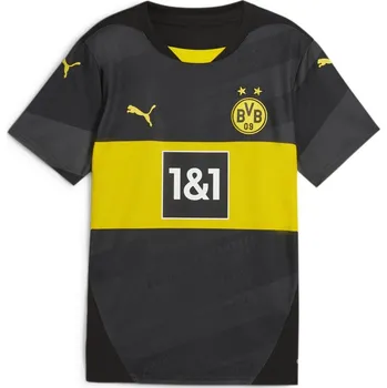 Chlapecké tričko Puma Borussia Dortmund Away Shirt 2024 2025 Juniors Black 7-8 let