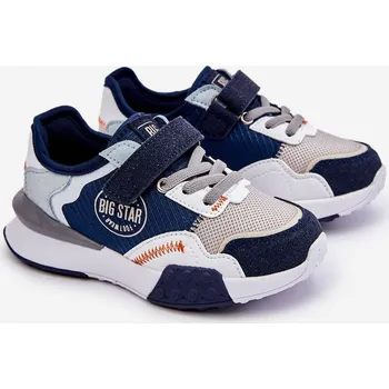 Dívčí tenisky Dětské tenisky Memory Foam System Big Star LL374225 Barva: Modrá, Velikost: 33