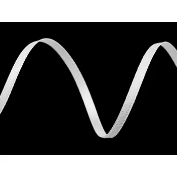 Stuha Atlasová stuha šíře 3 mm Varianta: 01 bílá, Balení: 30 m