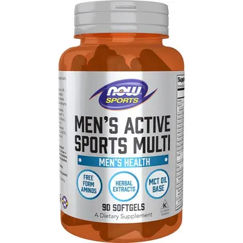Doplněk stravy Now Foods Men's Active Sports multivitamin pro muže (90 Měkká kapsla)