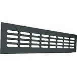Hliníkové větrací mřížky SRL - ALFA Provedení: délka 600 mm x šířka 130 mm, Povrch: F8 - černý elox