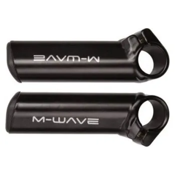 Rohy na řídítka rohy M-Wave Eco art.408113 - Černá matná, 10cm