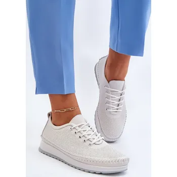 Dámské tenisky Kožené Sportovní Dámské Tenisky Lalnai Barva: Bílá, Velikost: 36