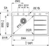 Granitový dřez Franke Centro CNG 611-78 TL/2 kašmír