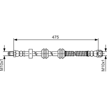 Brzdová hadice Brzdová hadice BOSCH 1 987 481 A01