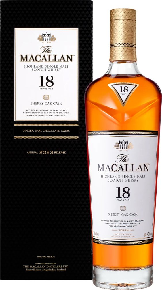 Whisky Macallan Sherry oak 18yo 2024 Release 43% 0,7l