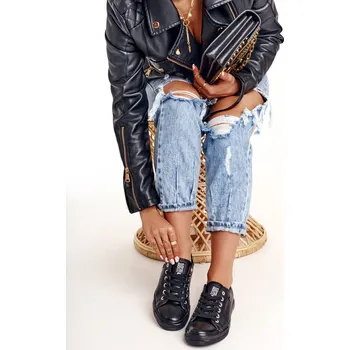 Dámská obuv Dámské Kozene Tenisky Big Star V274871 Barva: Černá, Velikost: 37