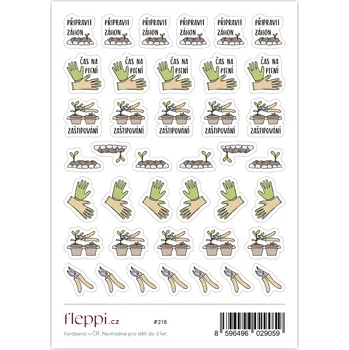 samolepka Fleppi Samolepky Péče o záhony