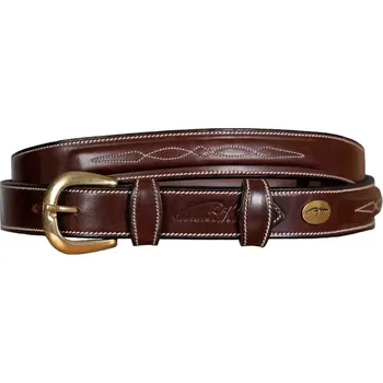Opasek Kožený pásek DYON fancy - hnědý, 70