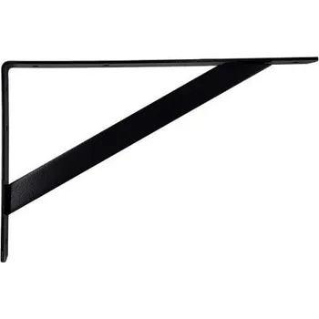 Nábytkové kování Konzola policová CM 300x195x30mm Černá