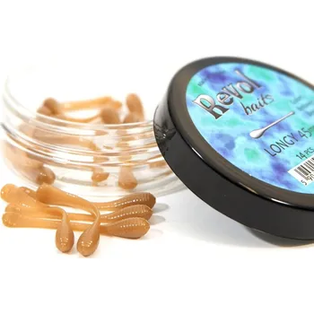 Umělá nástraha Revol Baits nástraha Longi 45mm příchuť sýr-česnek, barva béžová 14ks