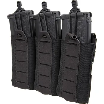 Přední MOLLE panel pro zásobníky 3x M4 - černý, MG-97-BLK, Wosport