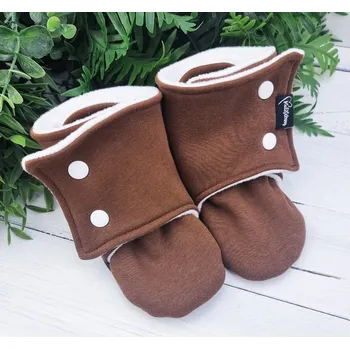 Capáčky Kulišárny Capáčky barefoot s fleesem WARM HNĚDÁ VELIKOST: 6 délka stélky: 16cm