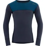 Devold Merino 190 LAUPAREN tričko dlouhý rukáv - pánské - modré Velikost: XL