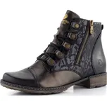 Remonte šněrovací kotník se zipem černý D4391-02 - 38 | P686965