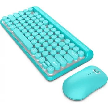 Počítač Sada multimediální bezdrátové klávesnice s myší - modrá