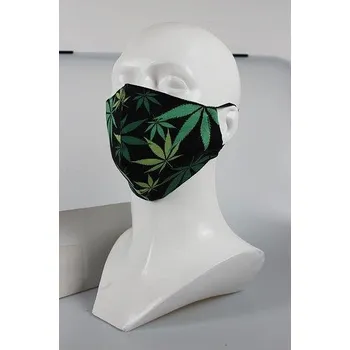 rouška ROUŠKA FUN šitá veselé barevné vzory CANNABIS