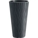 Prosperplast Květináč s vložkou Sandy Slim (Š 30 x V 53 x H 30 cm, antracitová)