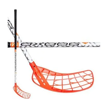 Florbalová hůl Oxdog CROSS 28 RD ROUND NB Florbalová hůl bílá / černá / oranžová, Pravá (pravá ruka dole), 101cm (=111cm)