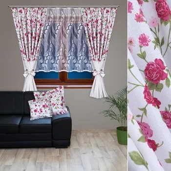 Závěsový set Růženka - 2x (170cm x 145cm)