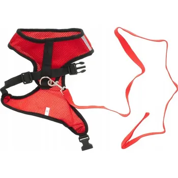 Vodítko pro psa KIK KX6840 Postroj s vodítkem pro psy, vel. XL - červený