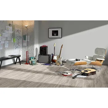 vinylová podlaha Vinylová podlaha zámková rigidní SPC PARADOR Basic 5.3 SPC Dub pastelově šedý kartáčovaná struktura 1743005