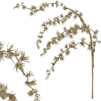 Vánoce Větvička cypřiš zlatá - 58 cm